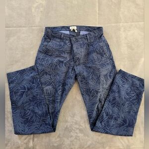 Dockers Blue Leaf Pattern Pants